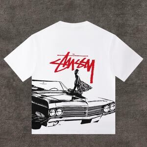 Stussy Men's White Short-Sleeve T-Shirt